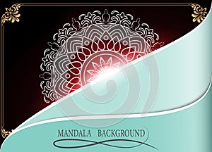 Mandala on detonation background