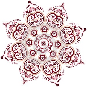 Mandala ethnic indian illustration design