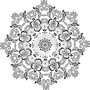 Mandala ethnic indian illustration design