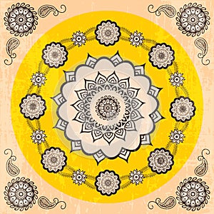 Mandala ethnic pattern