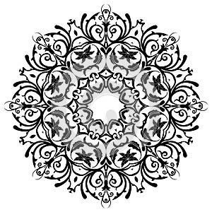 Mandala. Floral Decorative Elements.