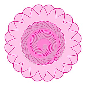 Mandala Flower for element ilustration icon