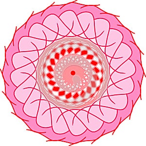 Mandala Flower for element ilustration icon