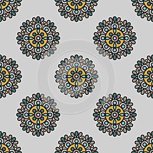 Mandala flowers pattern