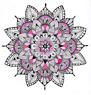 Mandala handmade draw