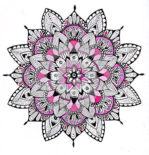 Mandala handmade draw photo