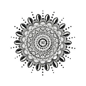 Mandala Line Art Hindu Symbol