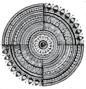 Mandala handmade draw
