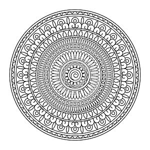 Mandala with many elements