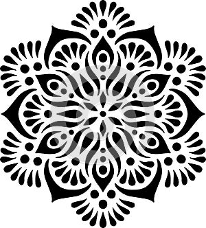 Mandala Pattern Stencil doodles sketch