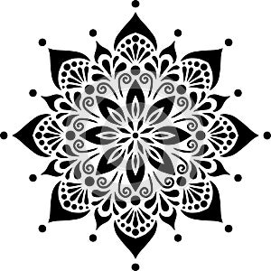 Mandala Pattern Stencil doodles sketch