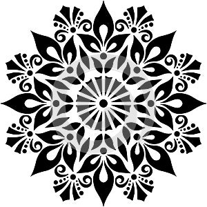 Mandala Pattern Stencil doodles sketch