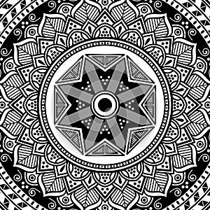 Mandala print for dress, pattern