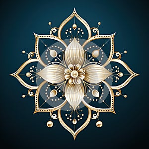 Mandala Rangoli Design for Dewali Background Wallpaper