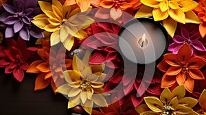 Mandala Rangoli Design for Dewali Background Wallpaper