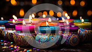 Mandala Rangoli Design for Dewali Background Wallpaper