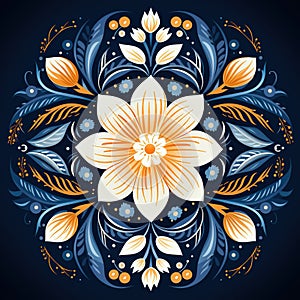 Mandala Rangoli Design for Dewali Background Wallpaper