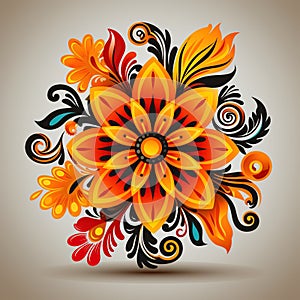 Mandala Rangoli Design for Dewali Background Wallpaper