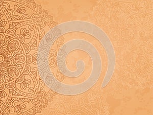 Mandala retro background