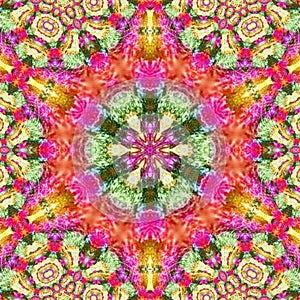 Mandala, round geometric ornament, stylized floral pattern.