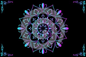 mandala, Round gradient mandala background, luxury mandala, Circular pattern mandala, Mehndi, tattoo, decoration. floral patterns