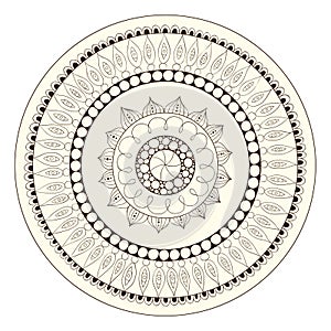 Mandala. Round Ornament Pattern.