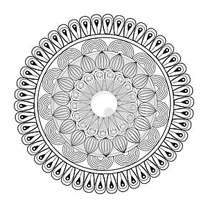 Mandala spiritual hinduism outline