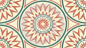 Mandala Style Circular Pattern Design, vector design Generative AI photo