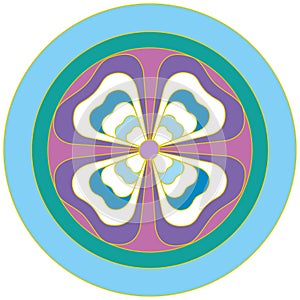 Mandala symbol radiesthesia 002, alternative treatment, radionic medicine