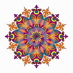 Mandala, tribal ethnic ornament. vector illustration