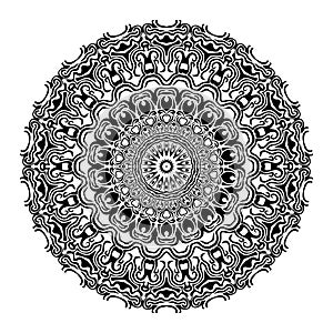 Mandala Vector Design BLACK AND WHITE FORMAT