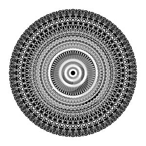 Mandala Vector Design black and white format