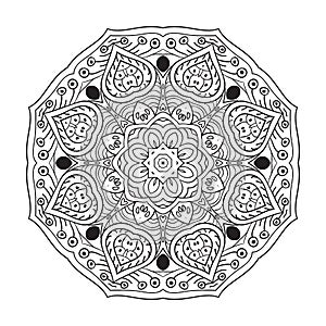 Mandala zentangl. Doodle drawing