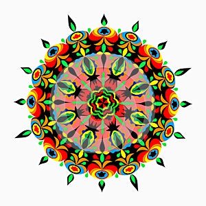 Mandalas collection. Round Ornament Pattern