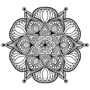 Mandalas for coloring book. Decorative round ornaments. Unusual flower shape. Oriental vector, Anti-stress therapy patterns. Weave