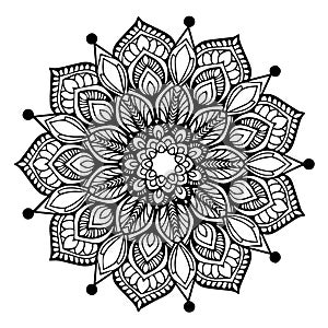 Mandalas for coloring book. Decorative round ornaments. Unusual flower shape. Oriental vector, Anti-stress therapy patterns. Weave