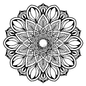 Mandalas for coloring book. Decorative round ornaments. Unusual flower shape. Oriental vector, Anti-stress therapy patterns. Weave