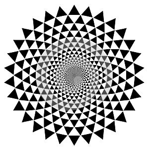 Mandalas, Fractals, Optical illusions Vectors & Clipart Hand drawn