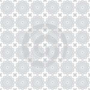 Mandalas seamless pattern