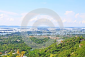 Mandalay Irrawaddy River Landscape, Myanmar
