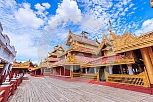 Mandalay palace in Mandalay of Myanmar