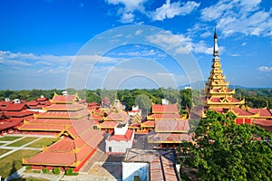 Mandalay palace, Mandalay, Myanmar