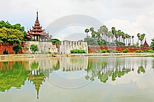 Mandalay Palace Wall, Mandalay, Myanmar