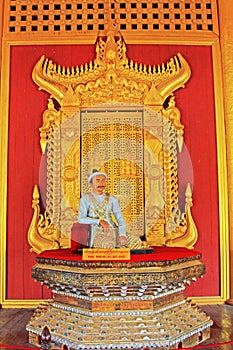 Mandalay Royal Palace`s King Seat, Mandalay, Myanmar