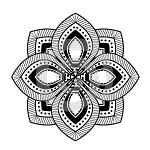 Mandale of bohemic and ornament concept