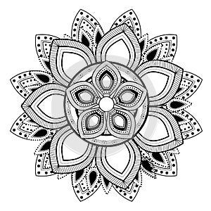 Mandale of bohemic and ornament concept