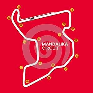 Mandalika Circuit Vector , Indonesia International Race Track