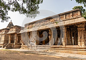 Mandapam and sanctum at Malyavanta Raghunatha Temple, Hampi, Karnataka, India