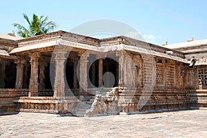 Mandapas in the north west corner, Airavatesvara Temple, Darasuram, Tamil Nadu