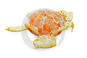 Mandarin orange isolated on white background
